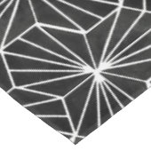 Modern Art Deco Zwart Wit Geometrisch patroon Tafelkleed (Gekanteld)