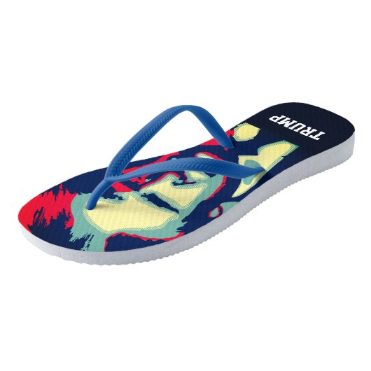 Modern Art Donald Trump Teenslippers (Schuin)