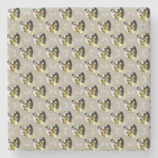 Modern Art Floral Pattern - Levendig en harmonieus Stenen Onderzetter