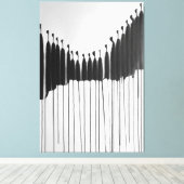 Modern ART Impersonal Society Canvas Afdruk (Insitu (Houten vloer))