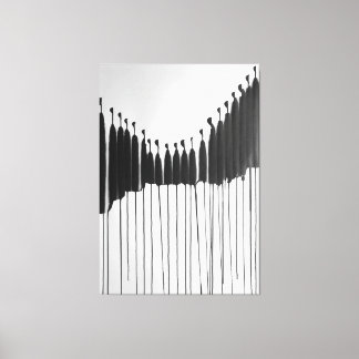 Modern ART Impersonal Society Canvas Afdruk