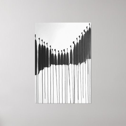 Modern ART Impersonal Society Canvas Afdruk (Voorkant)