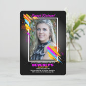 Modern Art Lijst Fotouitnodiging Kaart (Staand voorkant)