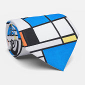 Modern Art Mondriaan Stropdas - Bold & Iconische s (Opgerold)