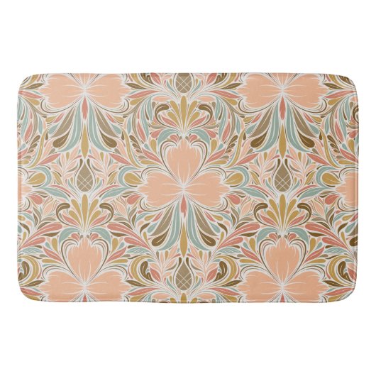 Modern Art Nouveau Boho Pattern Badmat (Voorkant)