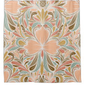 Modern Art Nouveau Boho Pattern Douchegordijn (Voorkant)