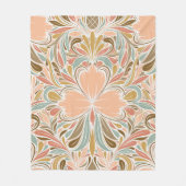 Modern Art Nouveau Boho Pattern Fleece Deken (Voorkant)