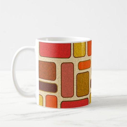 Modern Art Square Patroon Koffiemok (Links)