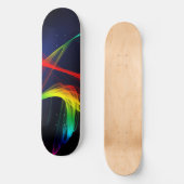 Modern Artistic Wavy Design Skateboard (Voorkant)