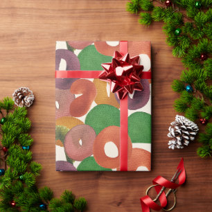 Modern Artistiek Herfst Kleurrijk Patroon Cadeaupapier