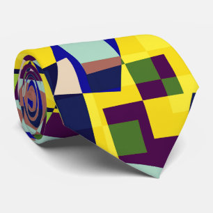 Modern artistiek terrazzo stijl patroon stropdas