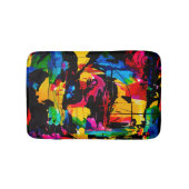 Modern Artsy Colorful Badmat (Voorkant)