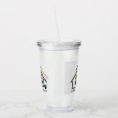 Modern Ask Me About Real Estate  Acryl Drinkbeker (Links)