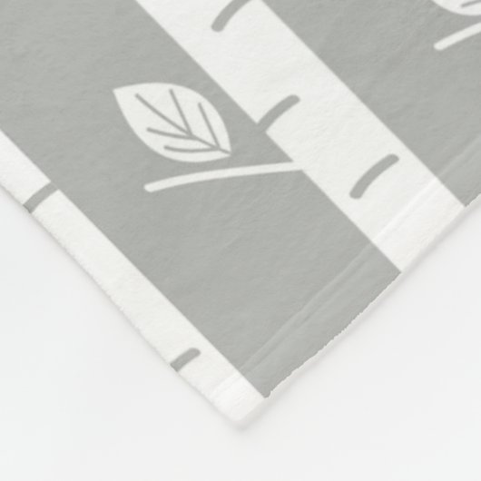 Modern Aspen Trees Fleece Deken (Hoek)