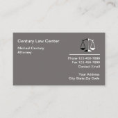 Modern Attorney Logo Visitekaartjes Design Afsprakenkaartje (Voorkant)