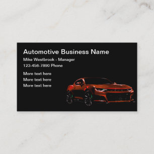 Modern Automotive Theme Cool Visitekaartjes