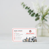 modern autoonderdeel | wit visitekaartje (Staand voorkant)