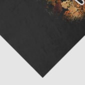 Modern Autumn Pumpkin Leaves Tissuepapier (Detail)