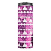 Modern Aztec Amethyst Geode met Initiaal Thermosbeker (Achterkant)