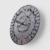 Modern Aztec Mayan Calender Ronde Klok (Hoek)