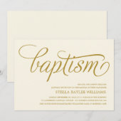 MODERN BABY | BAPTISME-INVITATIE KAART (Voorkant / Achterkant)