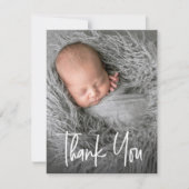 Modern baby shower bedankt je foto (Voorkant)