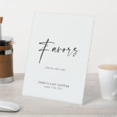 Modern Baby shower geeft de voorkeur aan teken Reclamebord Met Voetstuk (Insitu)