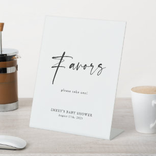 Modern Baby shower geeft de voorkeur aan teken Reclamebord Met Voetstuk