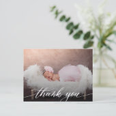 Modern Baby shower Hartelijk dank Briefkaart (Staand voorkant)