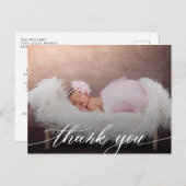 Modern Baby shower Hartelijk dank Briefkaart (Voorkant / Achterkant)