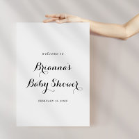 Modern Baby shower voor kalligrafie