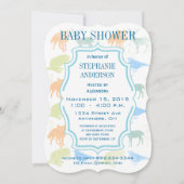 Modern Baby Woodland Creatures Shower Kaart (Voorkant)