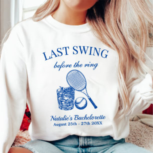 Modern Bach laatste swing voor de ring tennis Trui