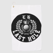 Modern Bachelor Party Last Hole LH Monogram Golfhanddoek (Voorkant)