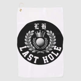 Modern Bachelor Party Last Hole LH Monogram Golfhanddoek