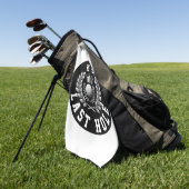 Modern Bachelor Party Last Hole LH Monogram Golfhanddoek (Groen)