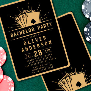 Modern Bachelor Party Poker Spelen Kaart Casino