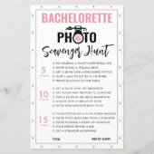 Modern Bachelorette Scavenger Hunt Game Kaart (Voorkant)