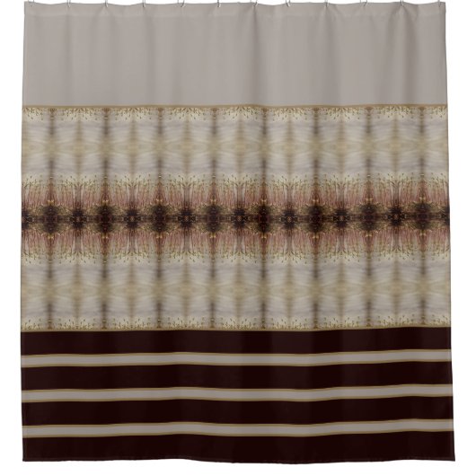 Modern badaccent in het grijs douchegordijn (Voorkant)