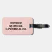 Modern Bagagelabel (Achterkant horizontaal)