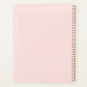 Modern Bakery Pink Custom Logo Planner (Achterkant)