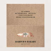 Modern Bakery Professioneel Logo Visitekaartje (Buitenkant ongevouwen)