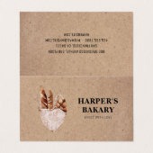 Modern Bakery Professioneel Logo Visitekaartje (Buitenkant ongevouwen)