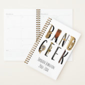 Modern Band Geek Musical Instrument Uw eigen naam Planner (Display)