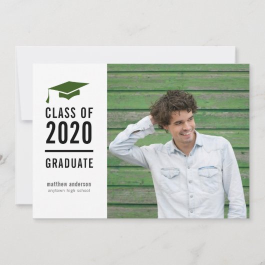 Modern Banner Graduation Party Invitation Kaart (Voorkant)