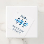 Modern Bar Mitzvah, persoonlijk Bedankjes Labels (In situ)