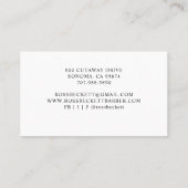 Modern Barber Pole Visitekaartje (Achterkant)