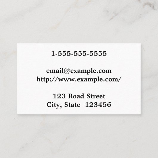 Modern & Basic Attorney-at-Law Visitekaartje (Achterkant)