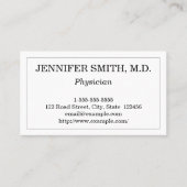 Modern & Basic Physician Visitekaartje (Voorkant)