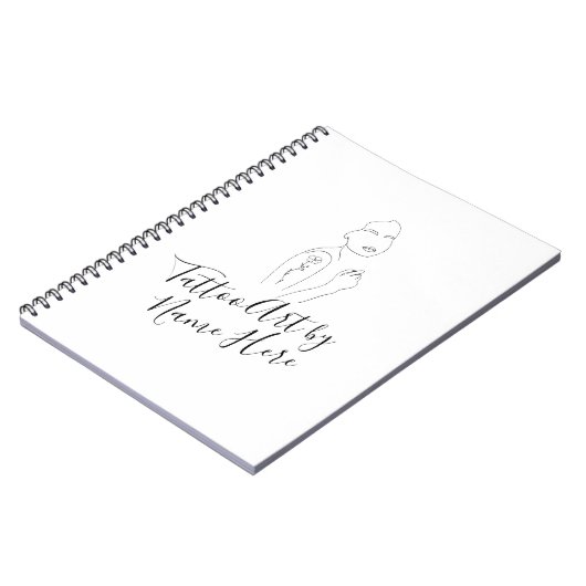 Modern Basic Tattoo ART studio script typography Notitieboek (Linkerzijde)
